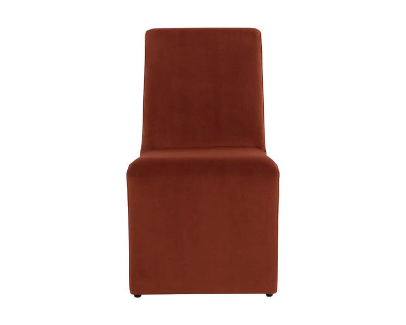 Cascata Leather Upholstered Dining Armchair