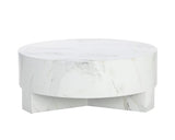 Mirella Coffee Table With White Marble Finish