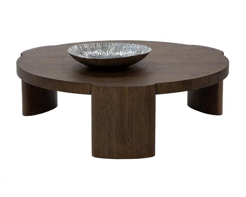 Alouette Wooden Round Coffee Table