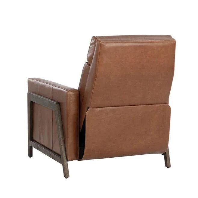 Brandon Recliner Shalimar Tobacco Leather Modern Chair