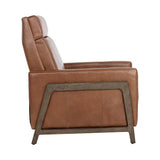 Brandon Recliner Shalimar Tobacco Leather Modern Chair