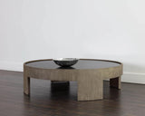 Brunetto Wooden Large Round Coffee Table