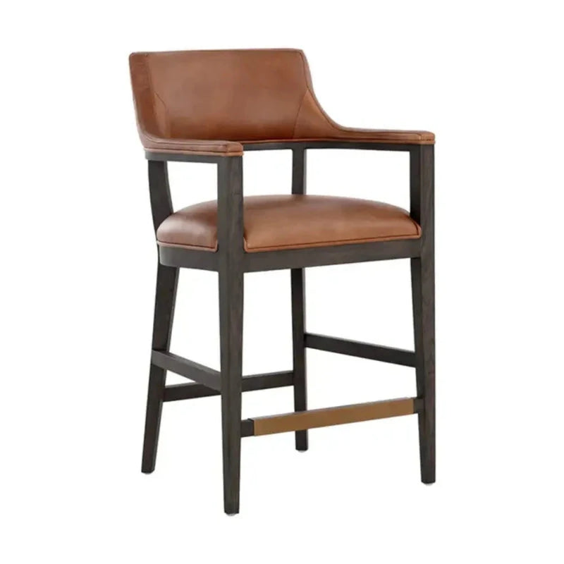 Brylea Leather Upholstered Counter Stool