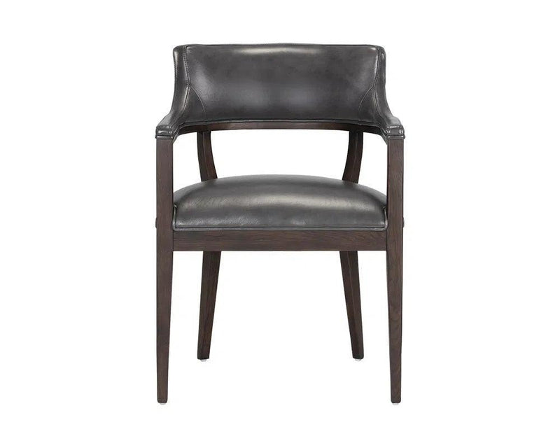 Brylea Leather Upholstered Dining Armchair