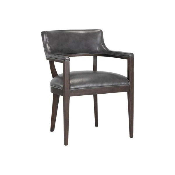 Brylea Leather Upholstered Dining Armchair