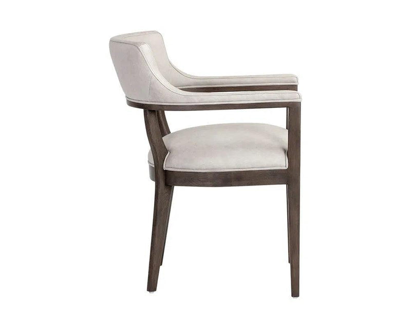 Brylea Leather Upholstered Dining Armchair