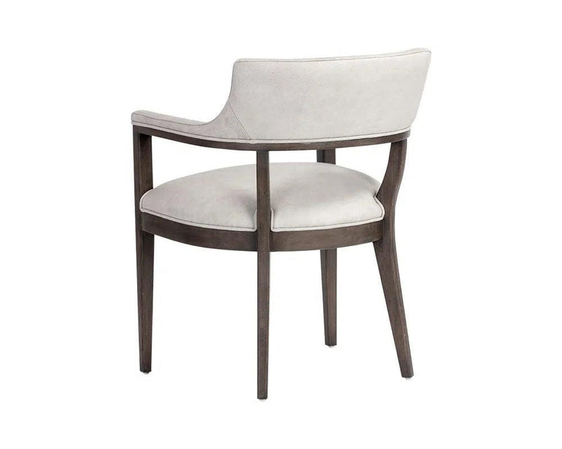 Brylea Leather Upholstered Dining Armchair