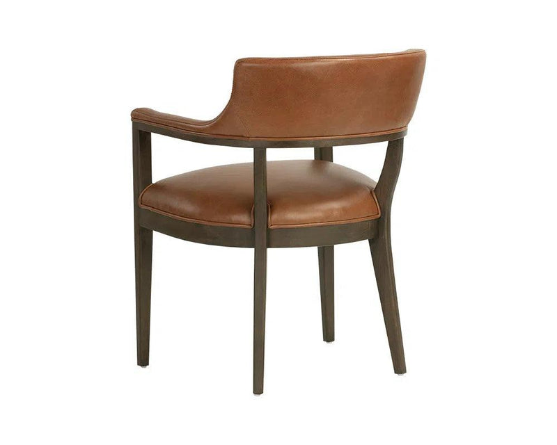 Brylea Leather Upholstered Dining Armchair