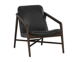 Cinelli Leather Upholstered Lounge Chair