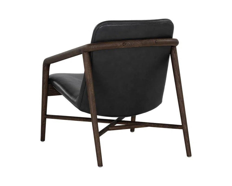 Cinelli Leather Upholstered Lounge Chair