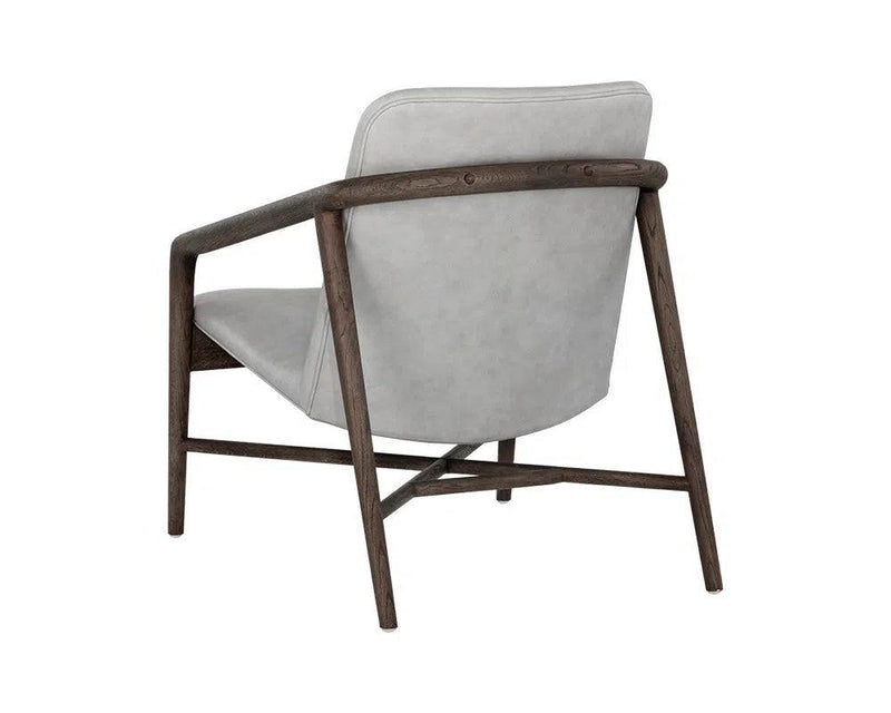 Cinelli Leather Upholstered Lounge Chair