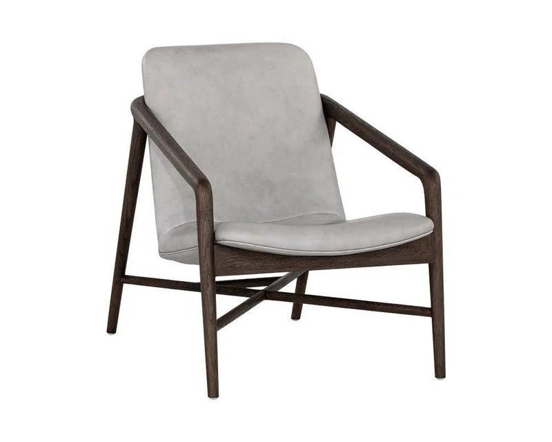 Cinelli Leather Upholstered Lounge Chair