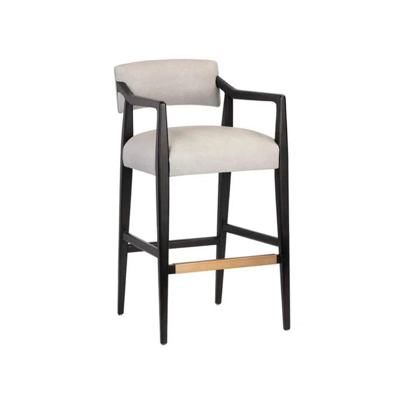 Keagan Leather Upholstered Barstool