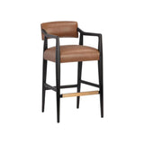 Keagan Leather Upholstered Barstool