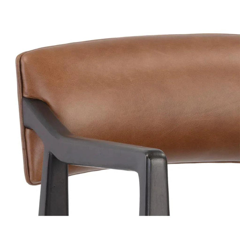 Keagan Leather Upholstered Barstool