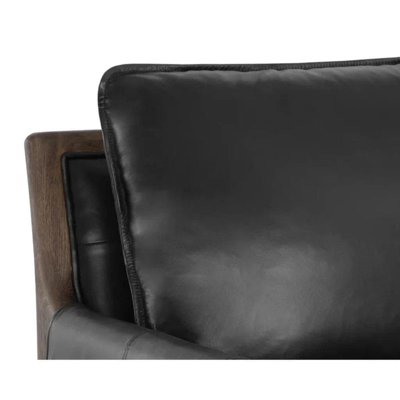 Mauti Leather Upholstered Modern Armchair