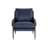 Mauti Leather Upholstered Modern Armchair