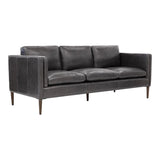 Richmond Sofa Brentwood Charcoal Leather Modern Design