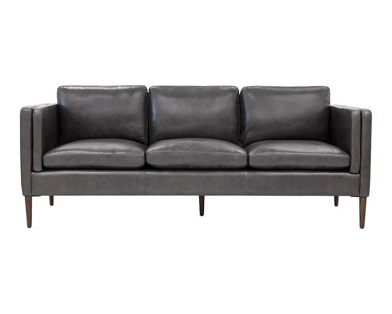 Richmond Sofa Brentwood Charcoal Leather Modern Design