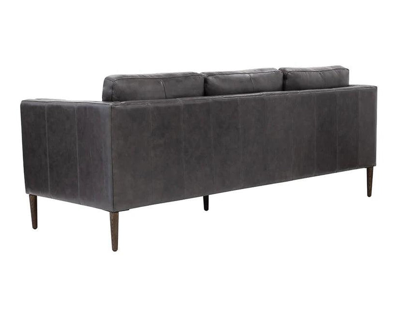 Richmond Sofa Brentwood Charcoal Leather Modern Design