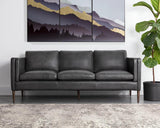 Richmond Sofa Brentwood Charcoal Leather Modern Design