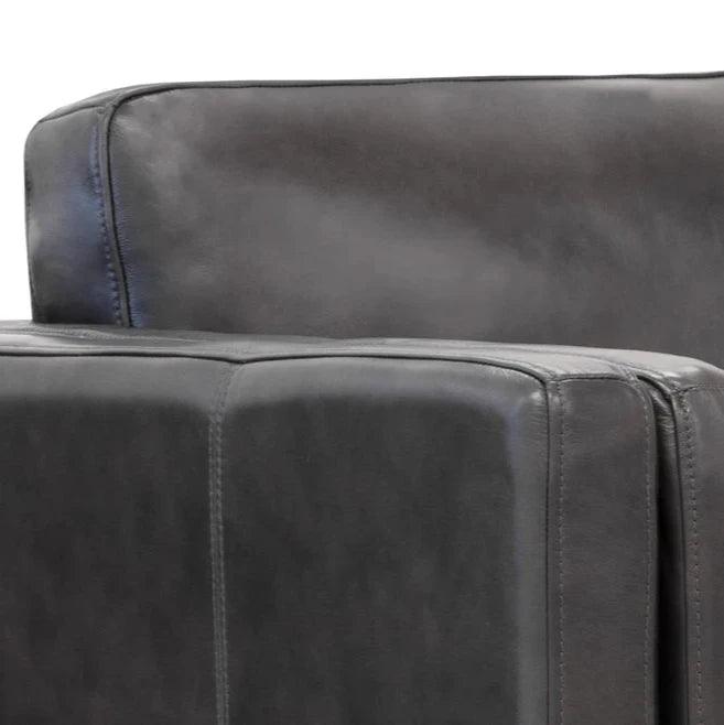 Richmond Sofa Brentwood Charcoal Leather Modern Design