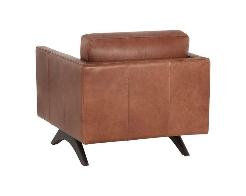 Rogers Leather Upholstered Stylish Armchair