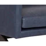 Rogers Leather Upholstered Stylish Sofa