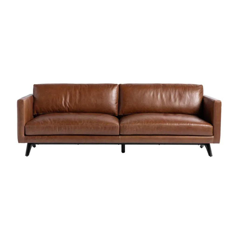 Rogers Leather Upholstered Stylish Sofa