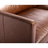 Rogers Leather Upholstered Stylish Sofa