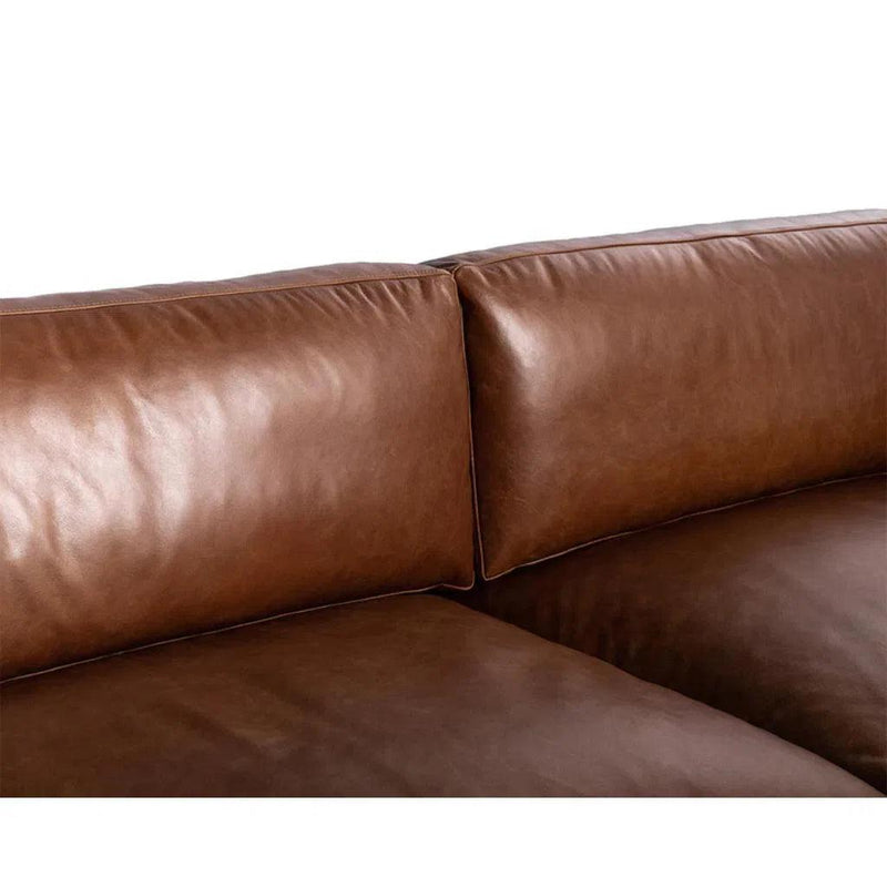 Rogers Leather Upholstered Stylish Sofa