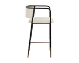 Brenan Leather Upholstered Elegant Counter Stool