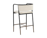 Brenan Leather Upholstered Elegant Counter Stool