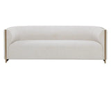 Larron Sofa Rhea Light Barley - Gold Trim Modern Design