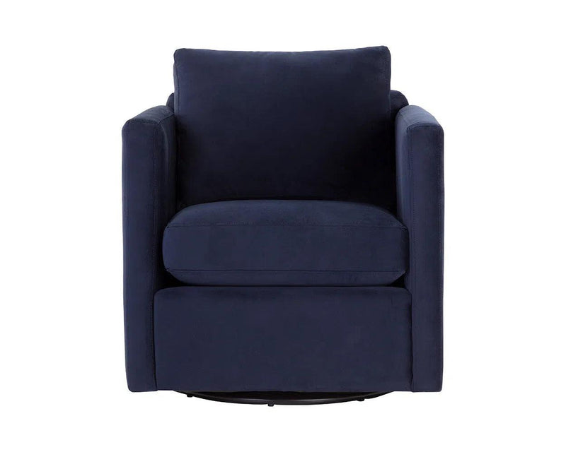 Georgie Fabric Swivel Lounge Chair