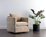 Georgie Fabric Swivel Lounge Chair