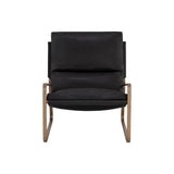 Zancor Leather Upholstered Lounge Chair