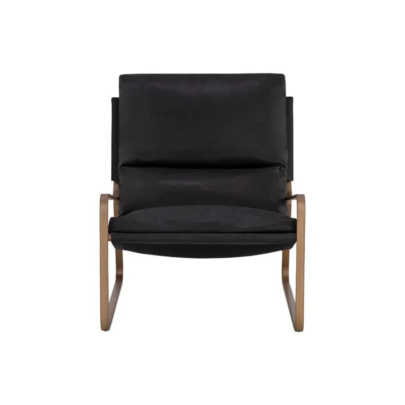 Zancor Leather Upholstered Lounge Chair