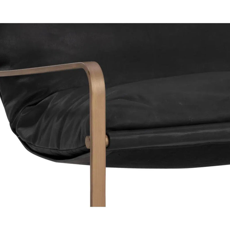 Zancor Leather Upholstered Lounge Chair