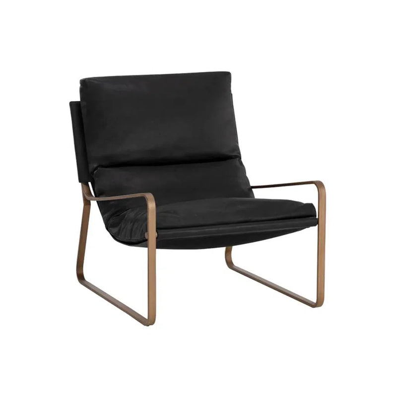 Zancor Leather Upholstered Lounge Chair