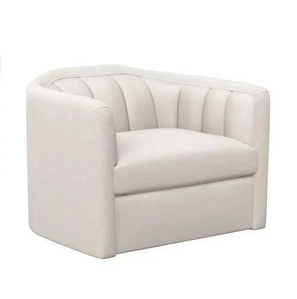 Birrit Fabric Upholstered Swivel Armchair