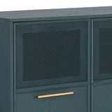 Rivero Teal Sideboard With Gold Handles And Ample Storage