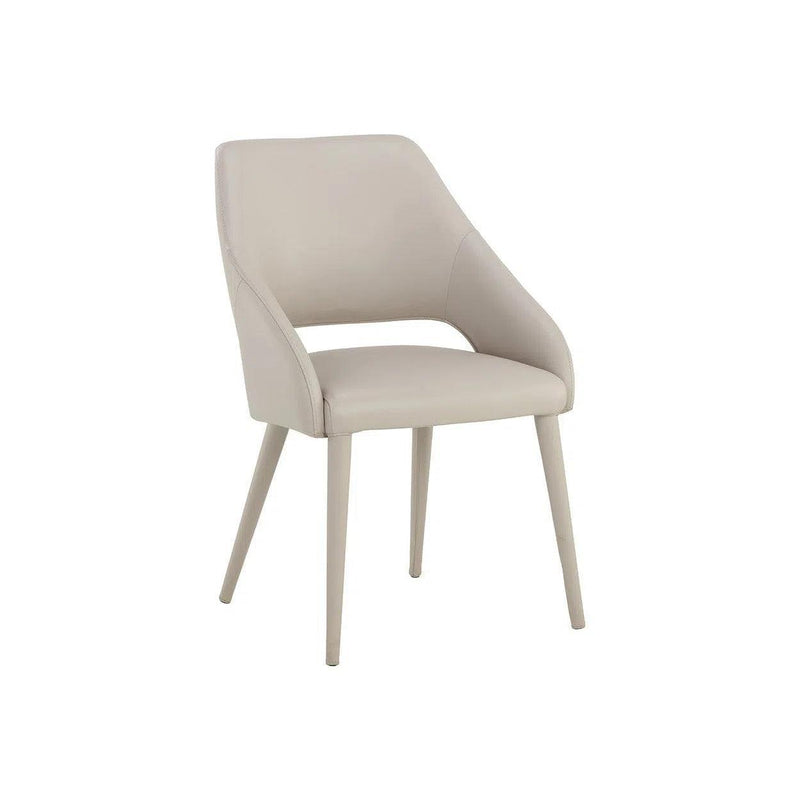 Galen Leather Upholstered Armless Dining Chair