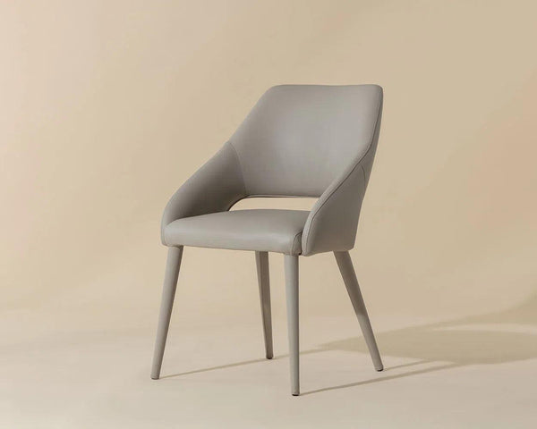 Galen Leather Upholstered Armless Dining Chair