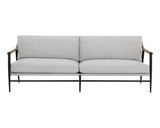 Meadow Sofa Vault Fog Mid-Century Stain Resistant Fabric