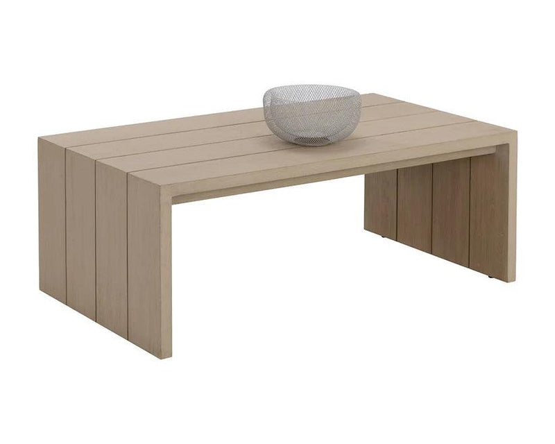 Viga Wooden Outdoor Rectangular Coffee Table