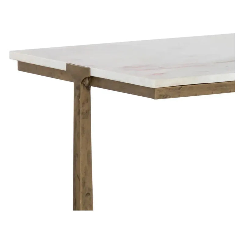 Cowell Marble Topped Rectangular Console Table