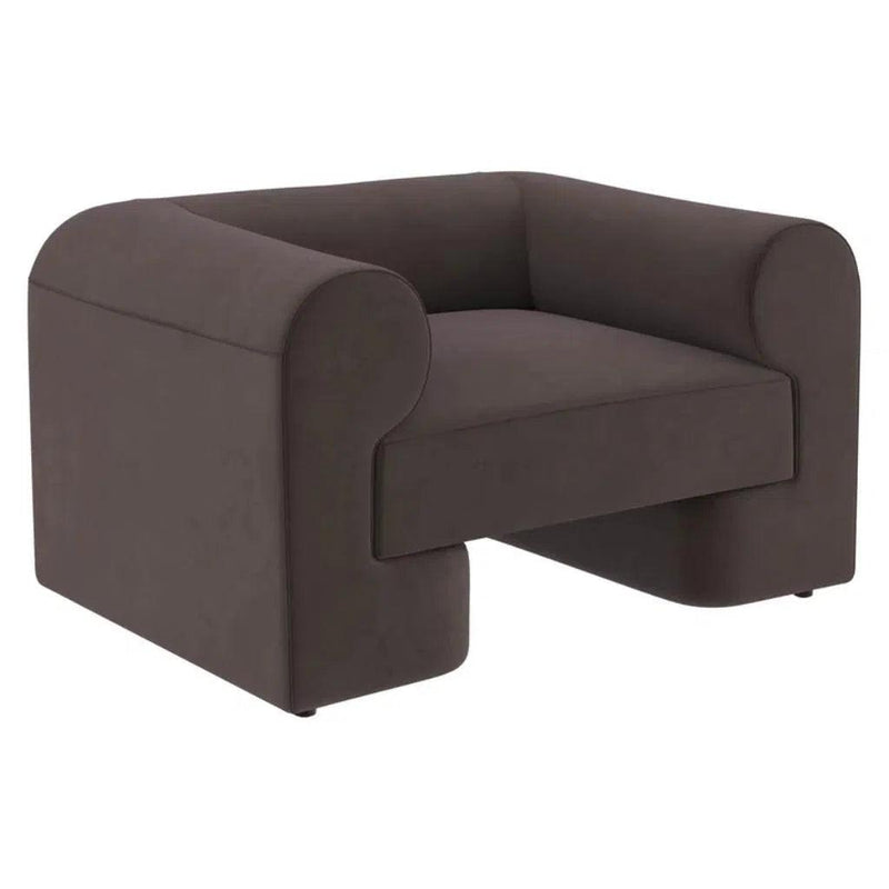 Ionic Fabric Upholstered Armchair