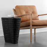 Mojave End Table by Sunpan Stylish Concrete Black Finish