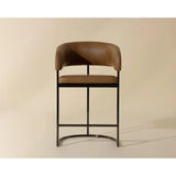 Marris Leather Upholstered Modern Counter Stool